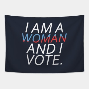 Feminist Midterm Election I'm a Woman & I Vote Gift Tapestry