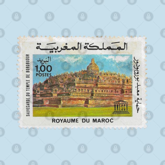 Vintage 1985 Morocco UNESCO Stamp by yousufi