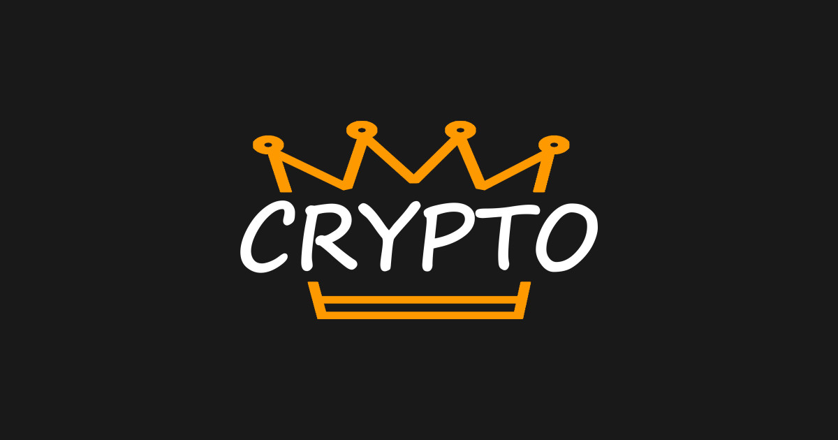 Crypto King - Crypto - Sticker | TeePublic
