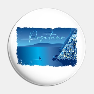 A Minimal Positano Night Pin