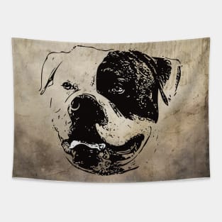 American Bulldog Tapestry