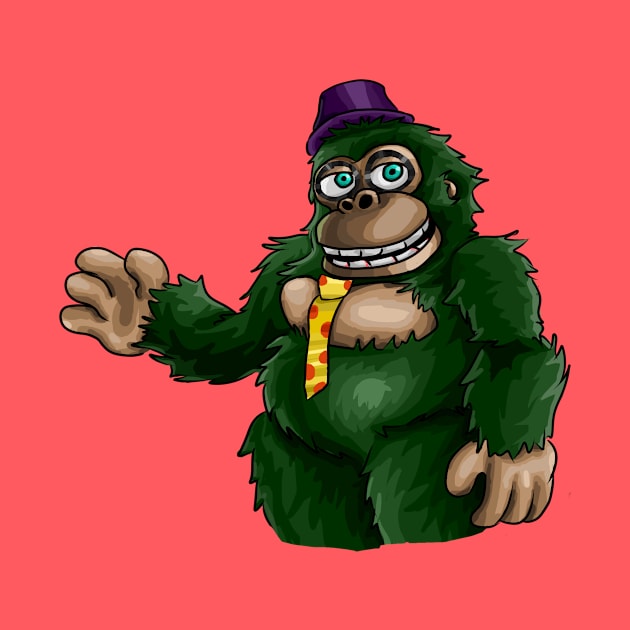 Gus green gorilla animatronic plush by Super-TS