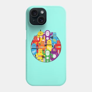 Retro Toy Robot Cartoon Characters Phone Case