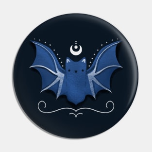 Bat Under the Moon Pin