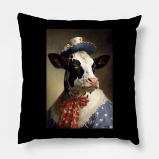 Mistress of Moo Manor - Classic Cow Portrait Pillow
