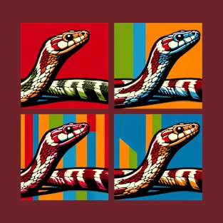 Pop Art Corn Snake - Exotic Snake T-Shirt