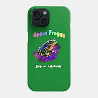 Space Froggy: Hop on rainbows, Design! Phone Case