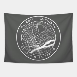 Detroit Map Tapestry