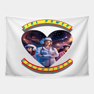 Girl power galantine’s Astronaut medics Tapestry