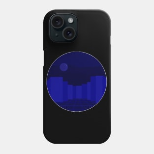 Blue City pixelart Phone Case