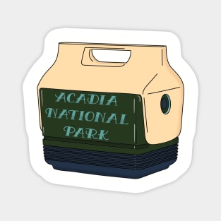 Acadia National Park Retro Cooler Magnet