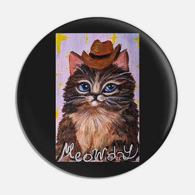 meowdy Pin by YaebaArts