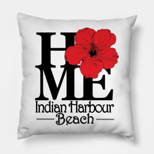 HOME Indian Harbour Beach Red Hibiscus Pillow