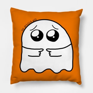 Cute Ghost Boi No Triccs No Tricks Pillow