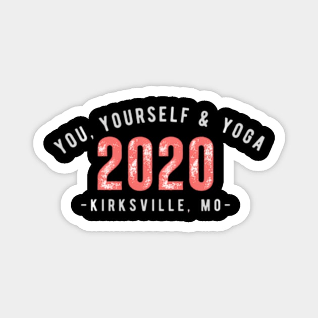 You Yourself And Yoga Established 2020 Magnet by Ro Go Dan