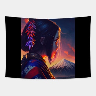 Beautiful japanese princess Tapestry