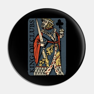 Character of Playing Card King of Clubs Pin