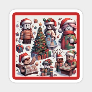 Roblox desing christmas Magnet