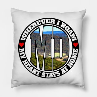 Heart Stays Home - Maryland Pillow