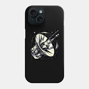 Abstract Cosmic Array | Geometric Satellite Dish Tee | Stellar Exploration Phone Case