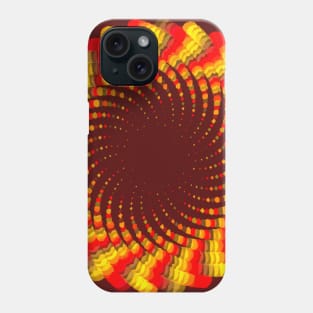 Red Yellow Phyllotactic Spirals Phone Case