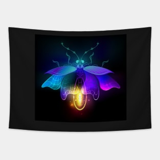 Neon Firefly Tapestry