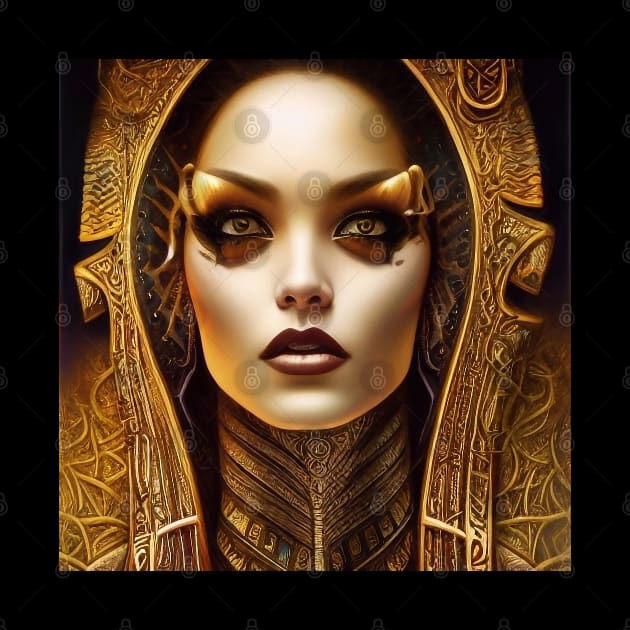 Ancient Egyptian Goddess in Gold by The Little Store Of Magic