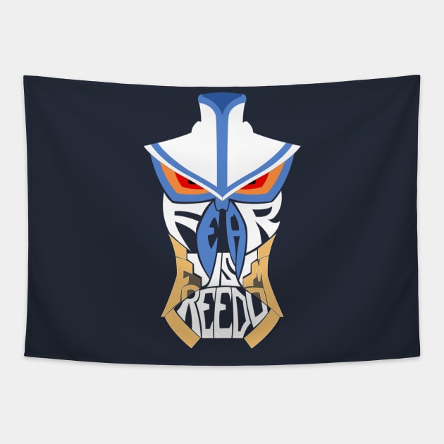 Fear is Freedom Kill la Kill Junketsu Tapestry by Spiral-Squid