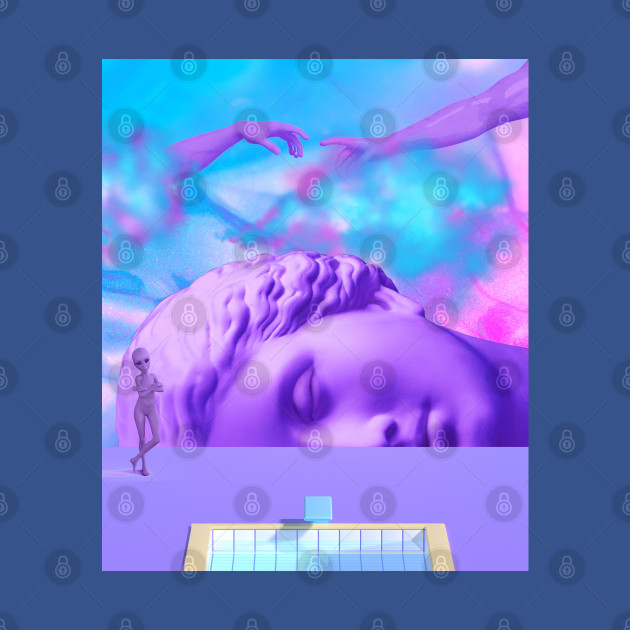 Discover Vaporwave Pastel Statue Purple - Vaporwave Statue - T-Shirt