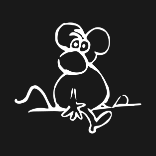 Comic cute mouse funny T-Shirt