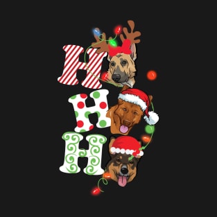 Ho Ho Ho German Shepherd T-Shirt