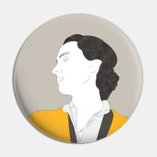 Georgia O'Keeffe - Portrait Pin