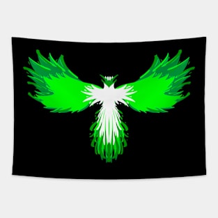 Green Phoenix Tapestry