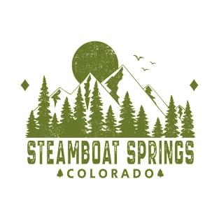 Steamboat Springs Colorado Mountain View T-Shirt