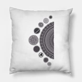 Mandala planetary art Pillow