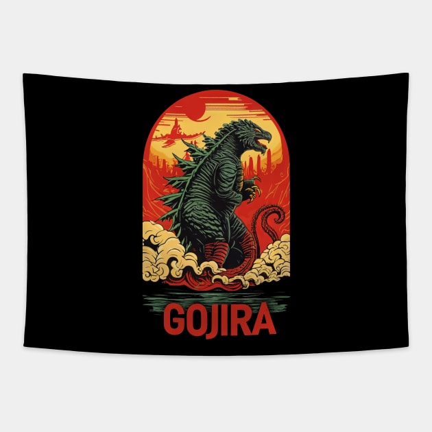 Japan Gojira Tapestry by Potlač si!