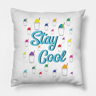 Stay Cool with Sweet Snowballs Rainbow Colour Colorful Travel New Orleans Nola Louisiana Spring Summer Pillow