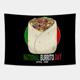 National Burrito Day Mexican Food Tapestry