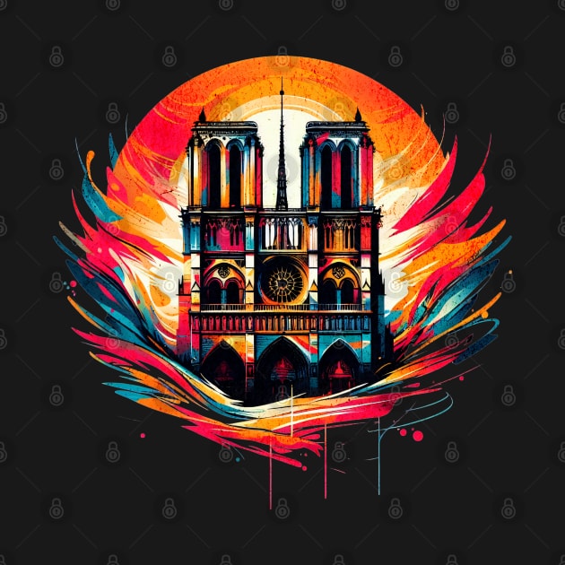 Vibrant Notre Dame Design by Miami Neon Designs