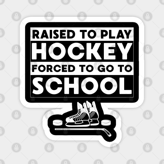 Hockey Player Foced to School Gift Magnet by FamiLane