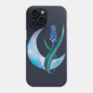 Muscari and the moon Phone Case