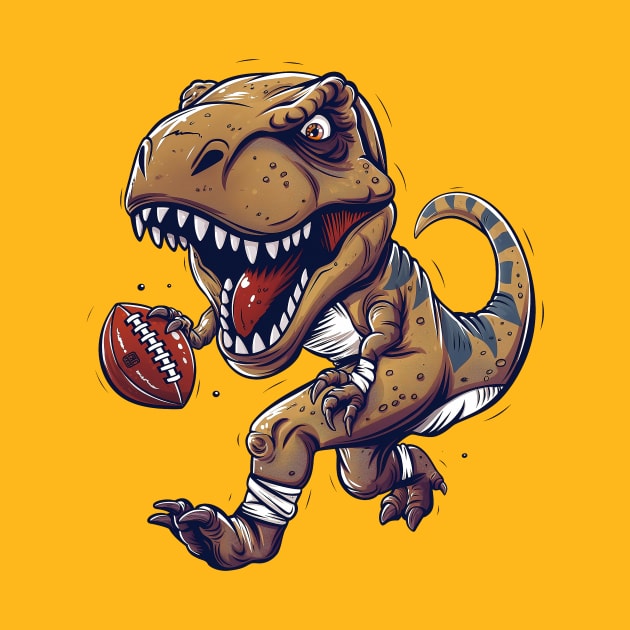 T-Rex Touchdown Football by Wintrly