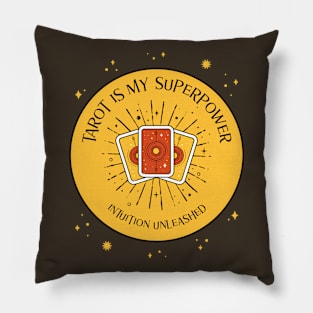 Tartot is my superpower yellow Pillow