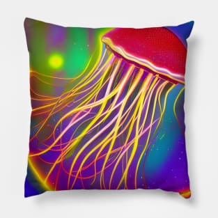 Coloful Jellyfish Pillow