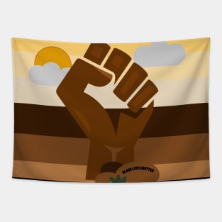 Black Power Fist Black Lives Matter Tapestry