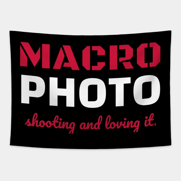 love macro photography a photographer design Tapestry by Guntah