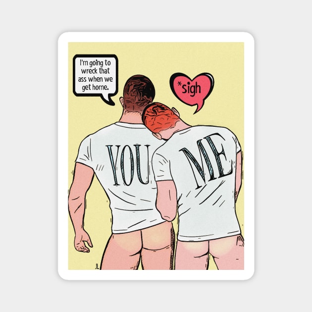 You & Me Comic Magnet by JasonLloyd