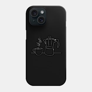 Coffee Lover | One Line Drawing | One Line Art | Minimal | Minimalist Phone Case