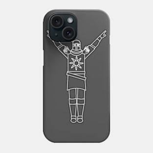 Solaire - Praise the Sun - White Lines Phone Case