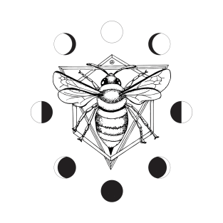 Moon Bee - Black &amp; White T-Shirt